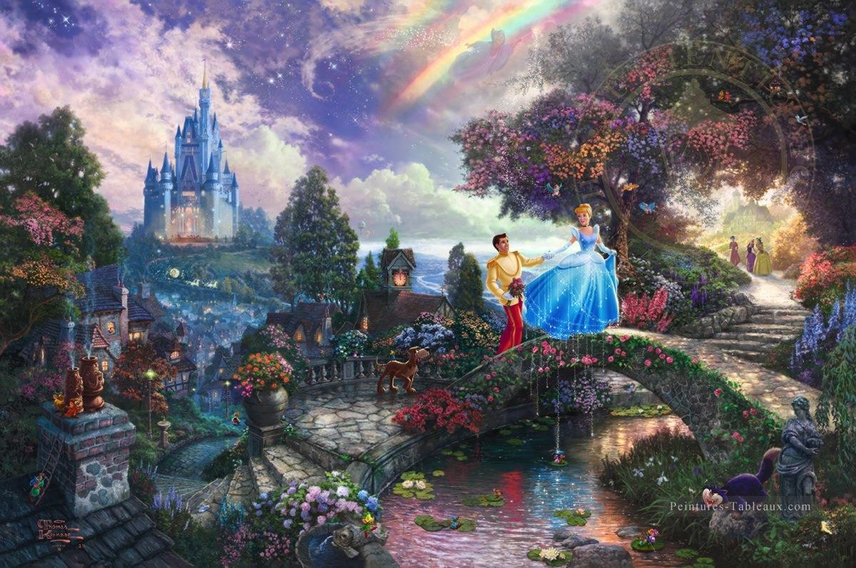 Cinderella Wishes Upon A Dream TK Disney Peintures à l'huile